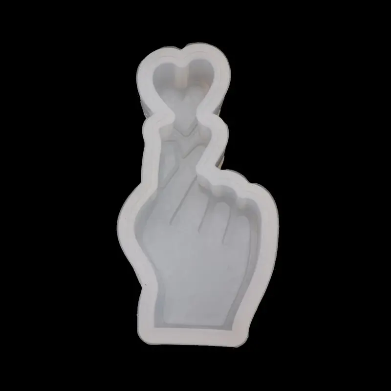 

Love Heart Hand Posture Mould Epoxy Resin Silicone Mold Soap Cake Jewelry Making