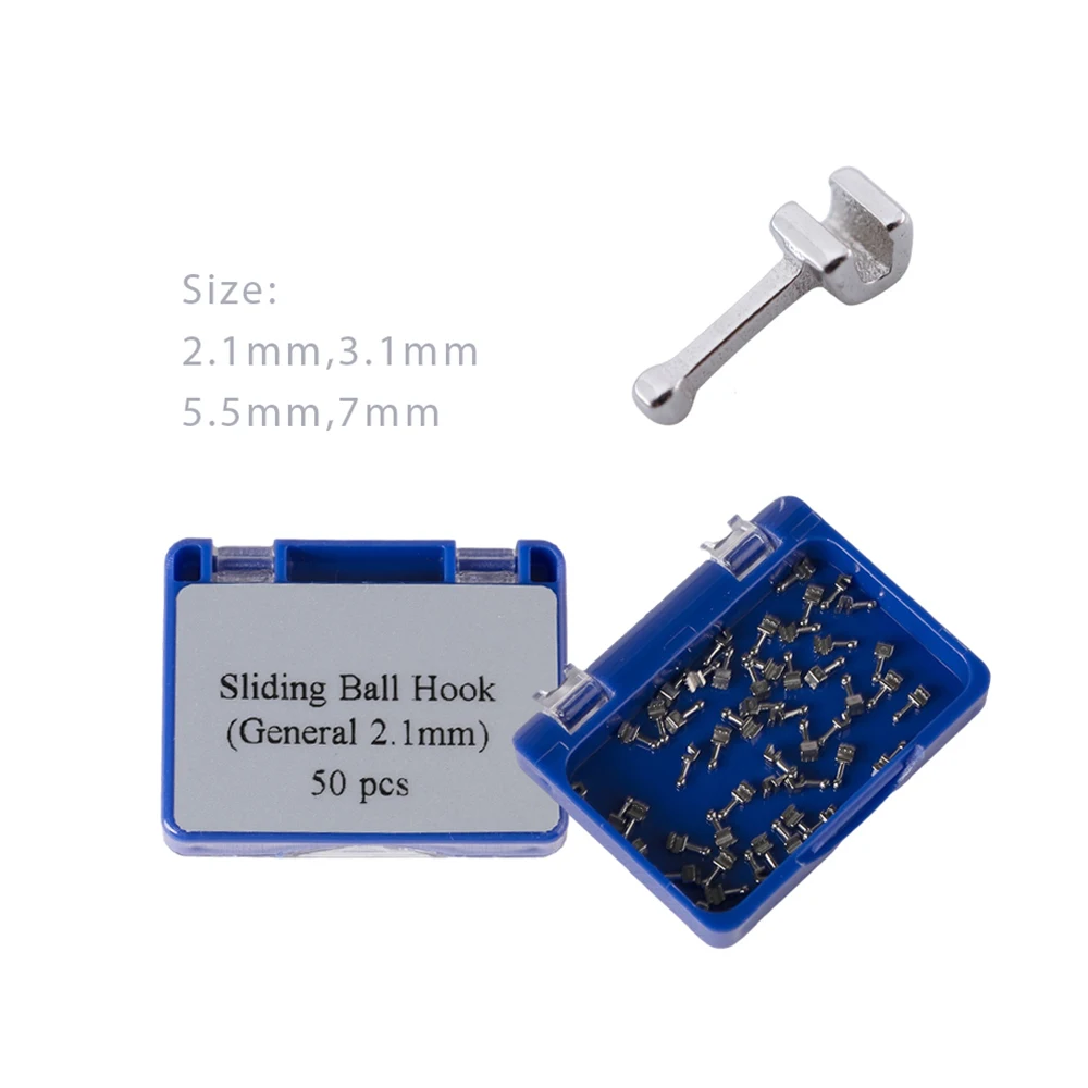 

Drdent Dental Orthodontic Sliding Ball Crimpable Hook On Archwire Bracket Brace 50PCS