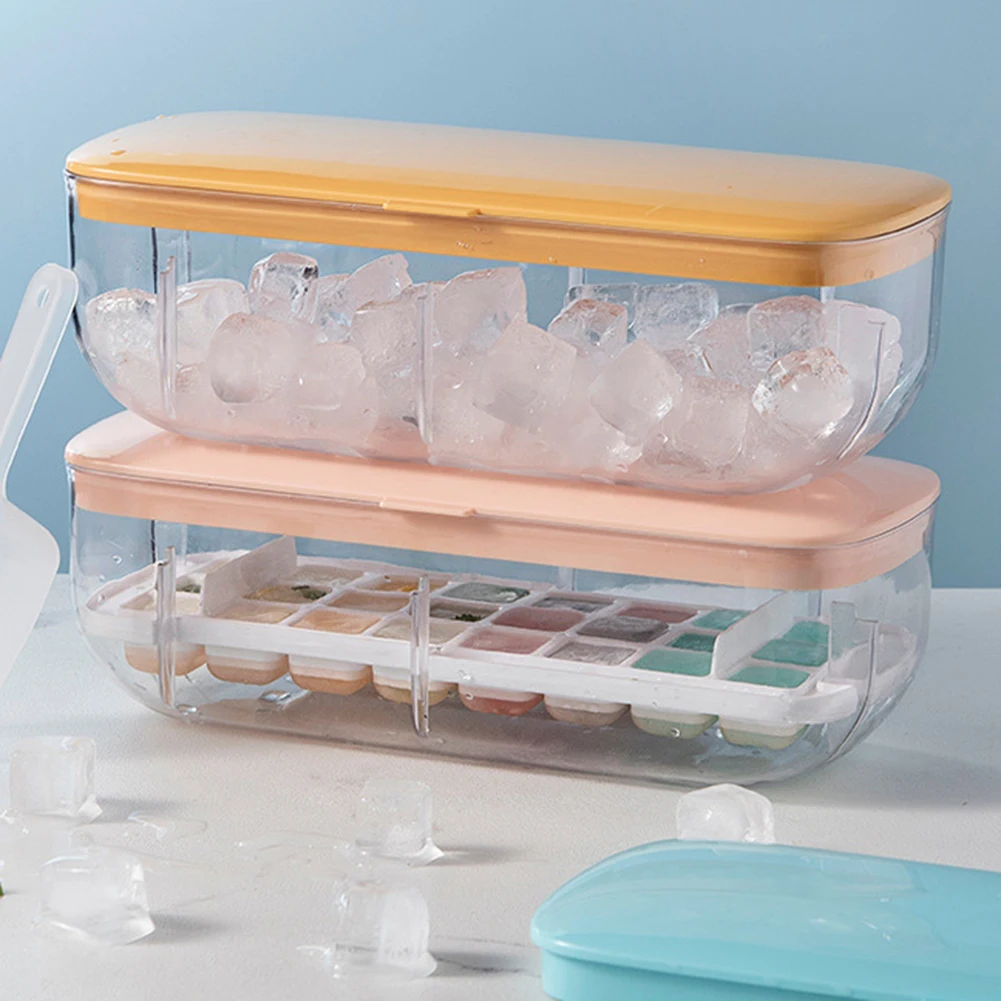 

Пресс-форма для льда, силиконовая форма для льда, креативная коробка для хранения льда с крышкой для дома, квадратная коробка для льда