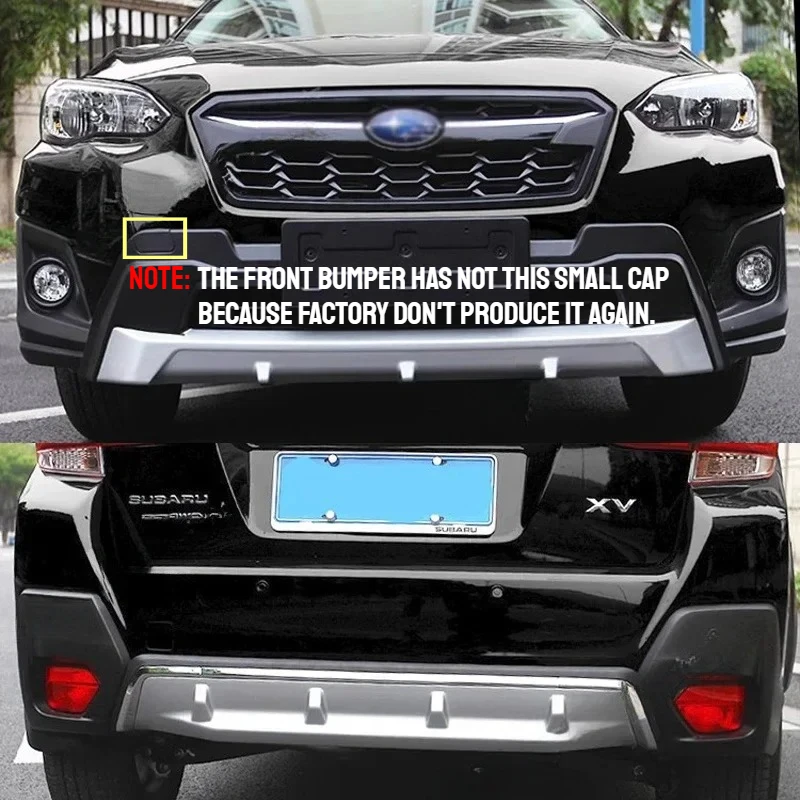 

Защитная накладка на передний и задний бампер для Subaru XV 2018-2023, хромированный АБС-пластик