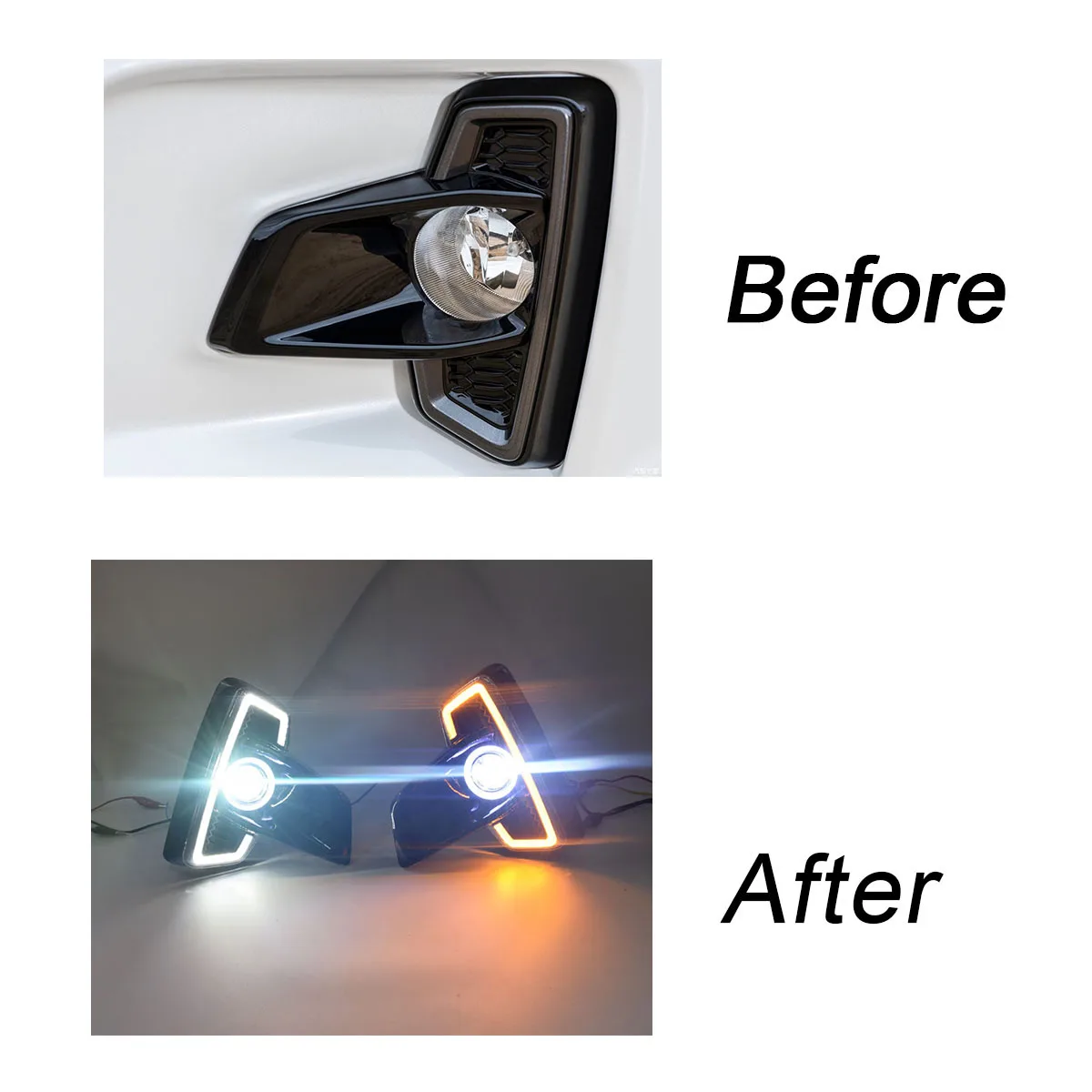 Дневные ходовые огни светодиодный DRL + Противотуманные фары указатель поворота