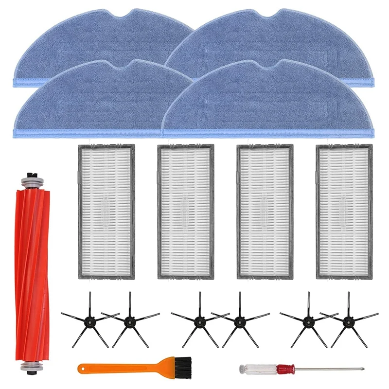 

17 Pieces Replacement Parts For Xiaomi Stone S7 S7+ T7 T7S T7 Plus Robot Vacuum Cleaner Accessory Kit