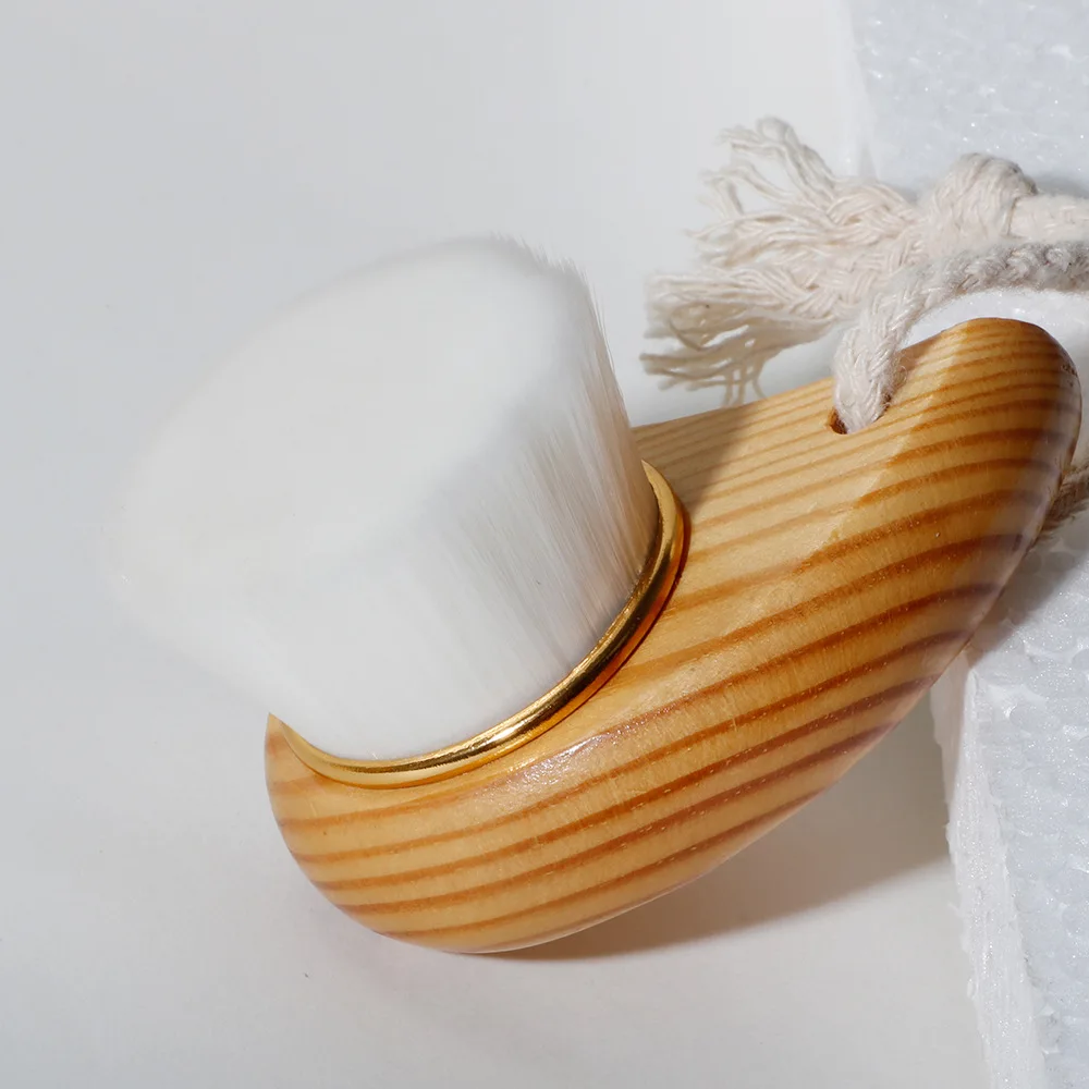 

Wooden Handle Facial Cleansing Brush Soft Skin Pore Blackhead Deep Cleansing Facial Brush Face Massager Skin Care Beauty Tools