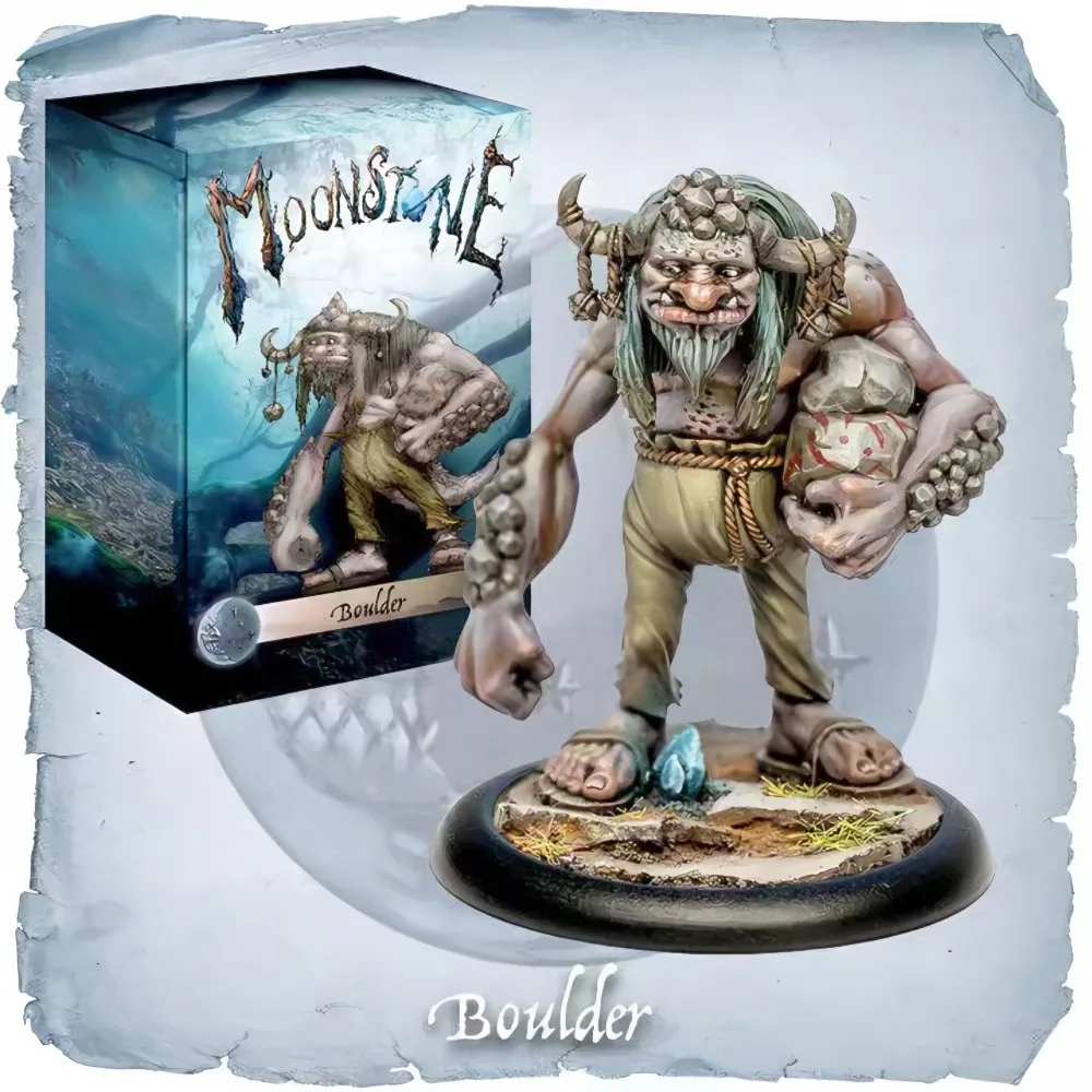 Фото комплект модели, комплект из смолы MoonStone Boulder the Troll №1