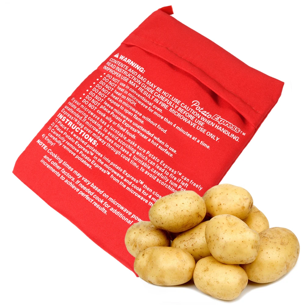 

Красный картофельный мешок для микроволновки