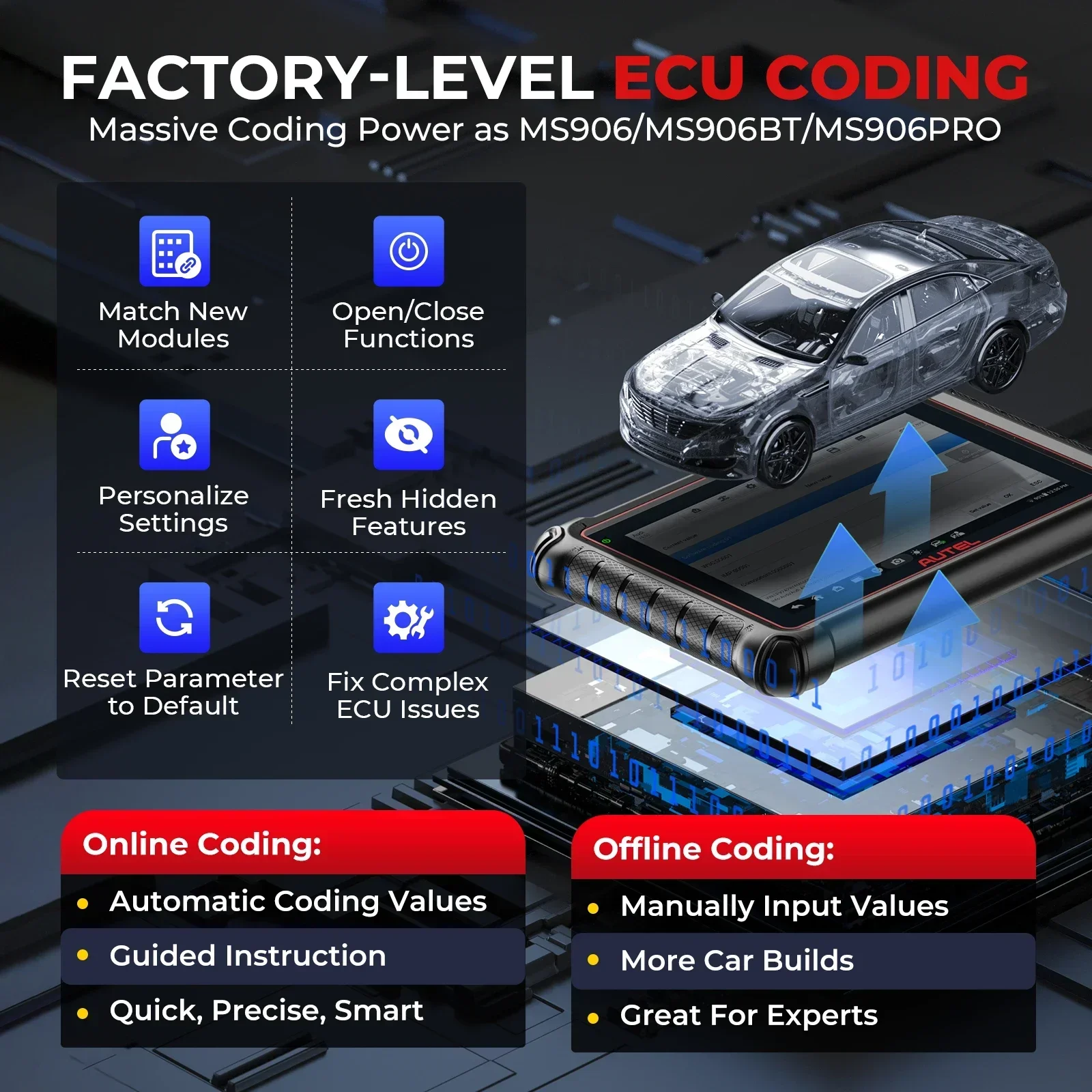 Autel MaxiPRO MP900-BT KIT диагностические инструменты CANFD DOIP двунаправленный автомобильный