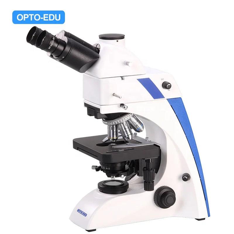 

OPTO-EDU A16.2603-NL-1 40-1000X BG Trinocular Transmit Light 6V30W Halogen Fluorescence Microscope