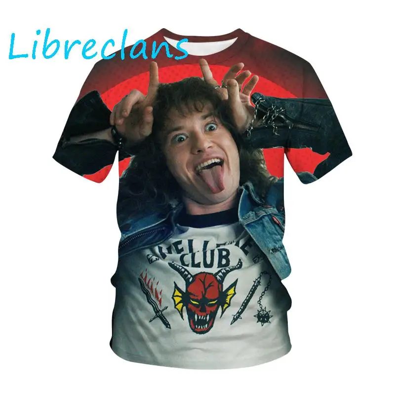 Футболка Мужская/женская оверсайз с 3D-принтом очень странные дела |