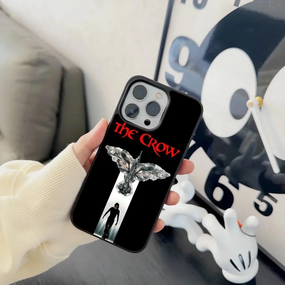 Чехол C- CROW для телефона IPhone 11 12 13 14 15 16 Plus Pro Max зеркальный акриловый чехол из