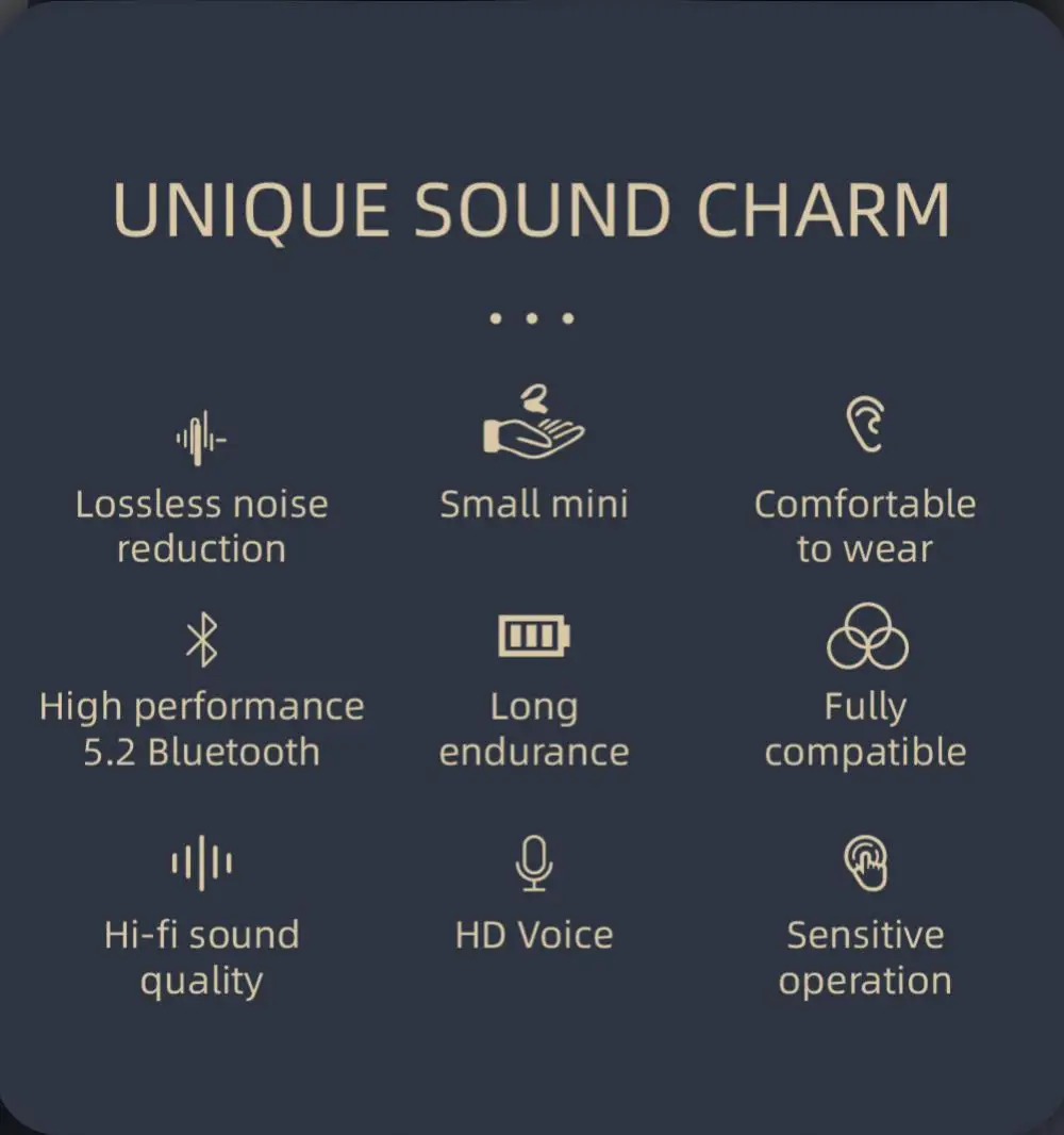 Беспроводная подвесная Bluetooth-гарнитура F8 BT5.2 с заглушками для