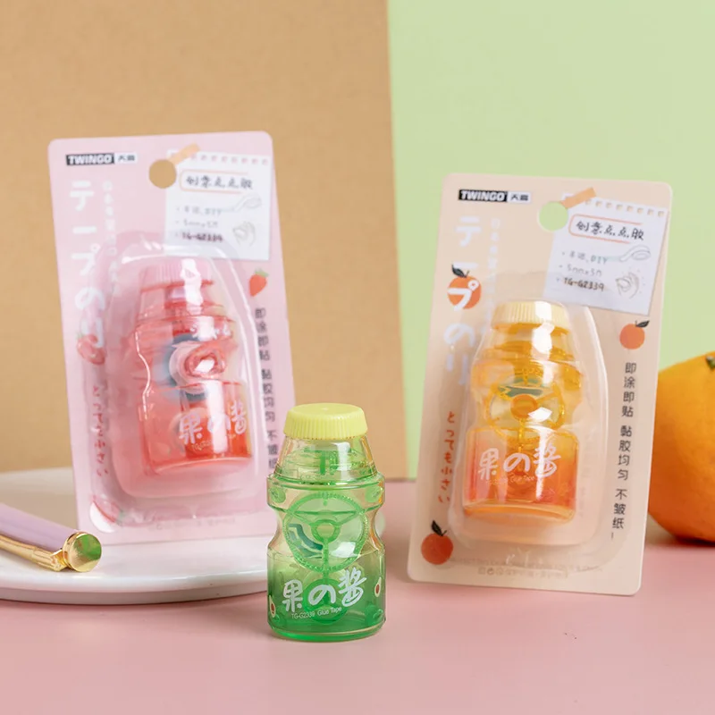 

24 шт./партия, двусторонняя клейкая лента для бутылки с молоком