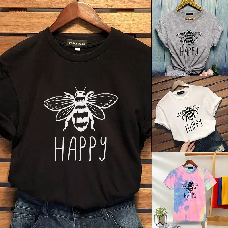 

NEW IN Summer Short Sleeve Women T Shirt Cotton Plus Size 4XL 5XL Cute Letters Print Tees Tops O Neck Women Tshirt