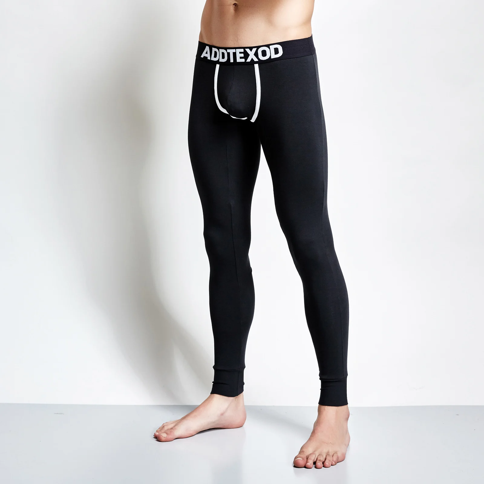 Men Thermal Underwear Winter Keep Warm Long John Pants Cotton Thermo Tight Leggings Elastic Bottoms Bulge Penis Pouch