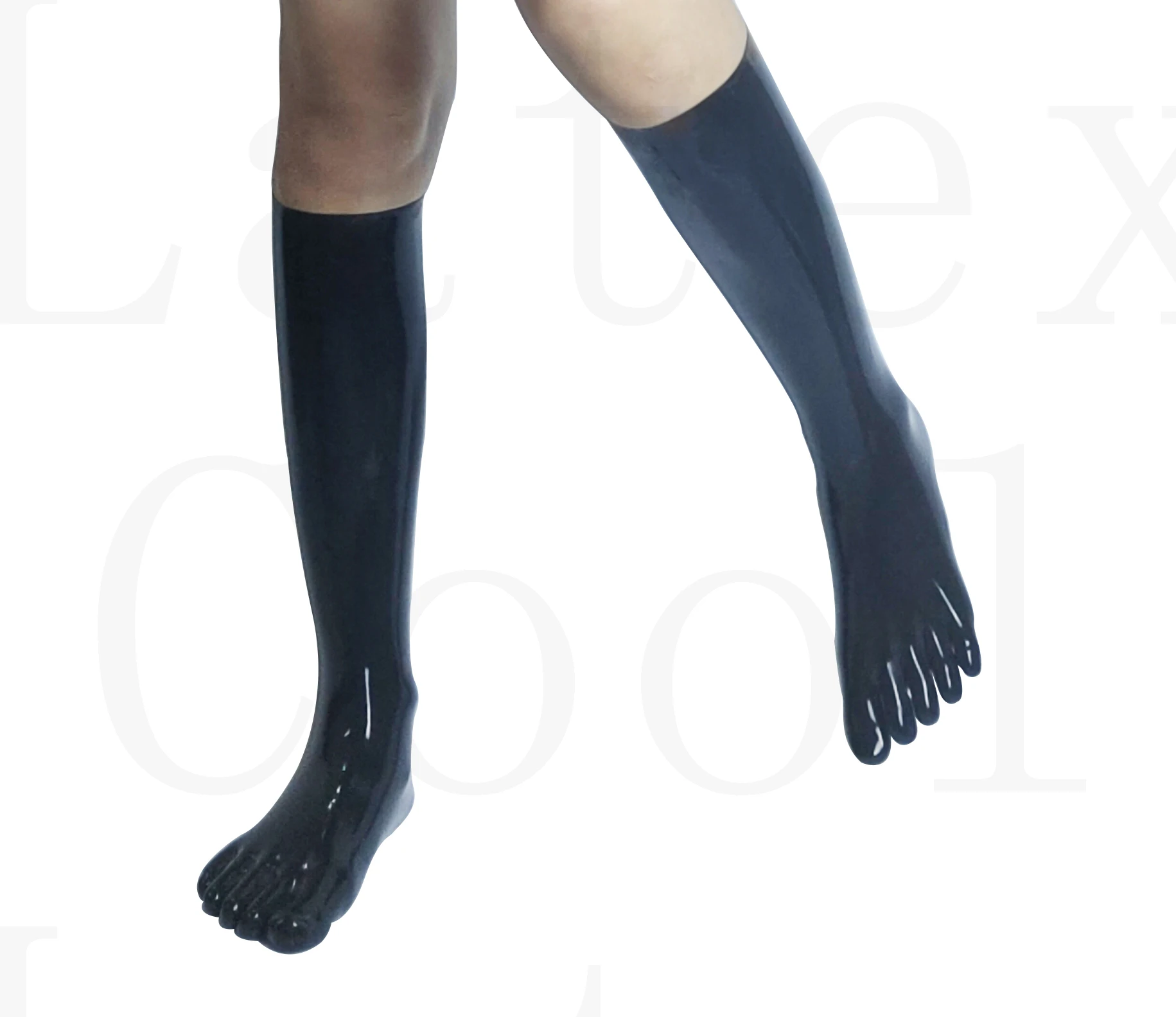 Супериор качество резиновые латексные формованные носки с пятью пальцами на щиколотку, сексуальные, черные, унисекс, размеры s-xl, 0.4 мм, особая цена на индивидуальный заказ.