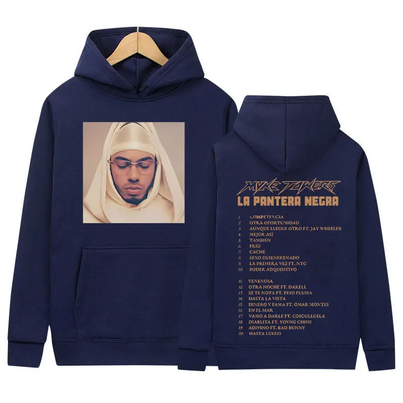 Новинка 2024 толстовка Myke Tower Merch Album Женская Толстовка Оверсайз Ретро пуловер в