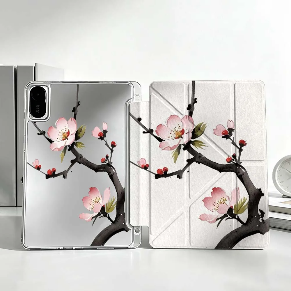 Фото Чехол для планшета Art Branches Flowers Soft для Xiaomi Mi Pad 8 7 6 5 Pro Redmi Pad SE 2 Poco Pad Foldable 3Y №1