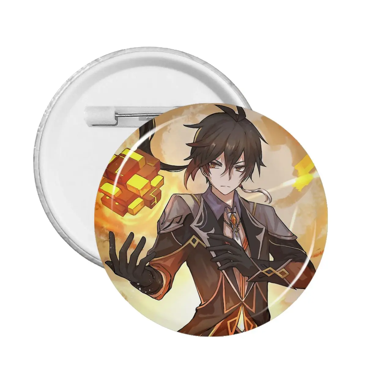 

Genshin Impact Zhongli булавка, бейдж, украшение Pins для друзей значки броши для рюкзака