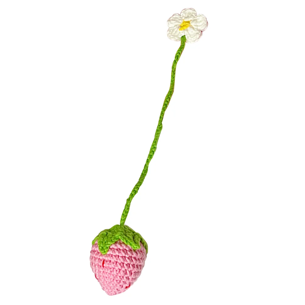 

Car Interior Decor Cute Hanging Pendants Strawberry Hanging Ornament Bedside Pendant Crochet Pendant Car Car Charms Pendant