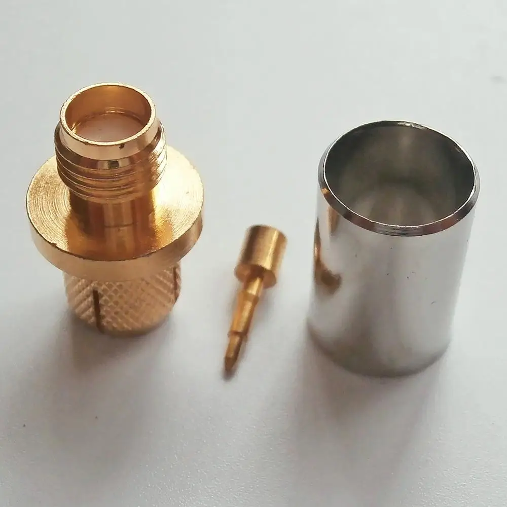 

1X High-quality RF Connector Socket RP SMA RPSMA Female Jack Crimp for RG5 RG6 LMR300 RG304 5D-FB Cable Plug Gold Plated Coaxial