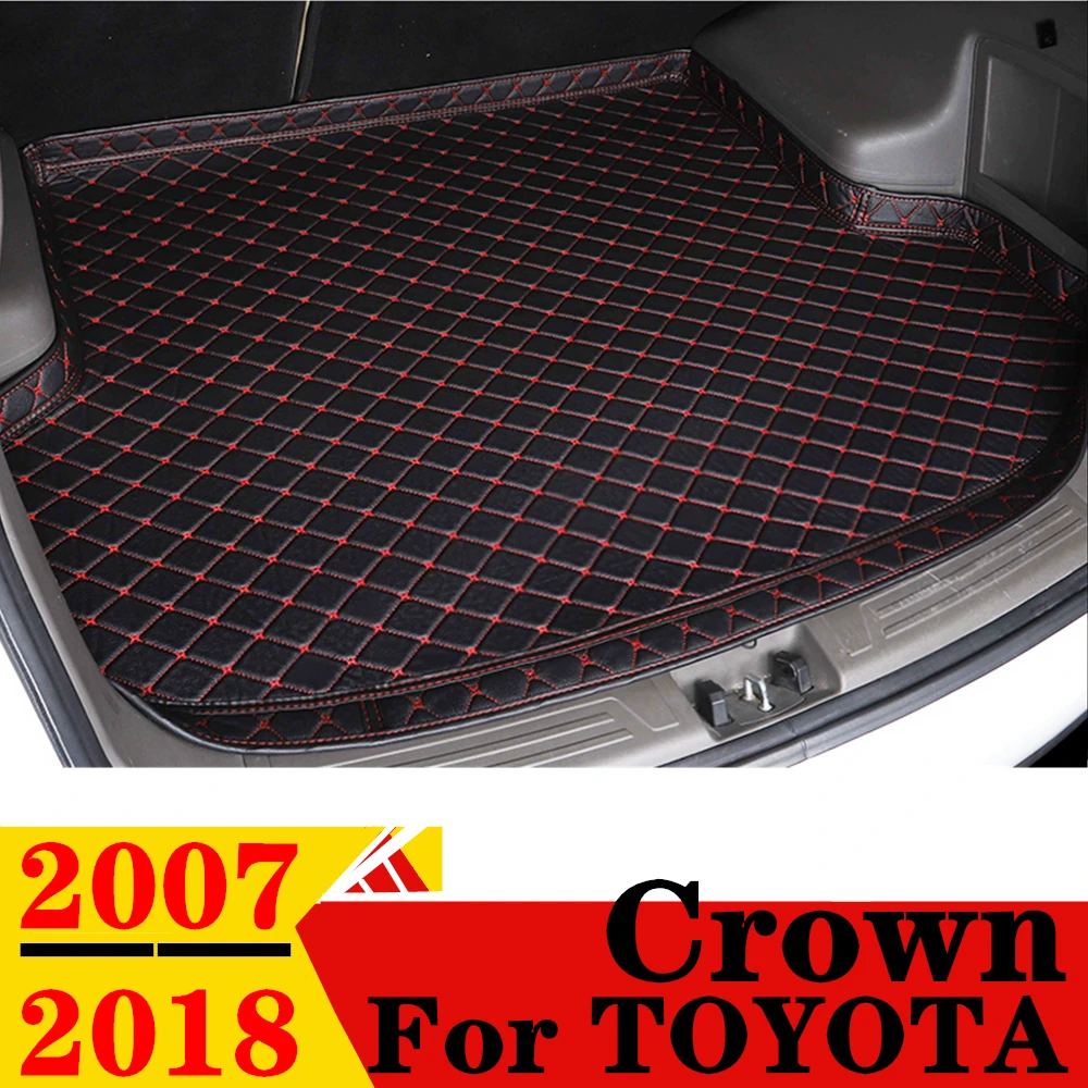 

Car Trunk Mat For Toyota Crown 2007-18 All Weather XPE High Side Rear Cargo Cover Carpet Liner AUTO Tail Parts Boot Luggage Pad