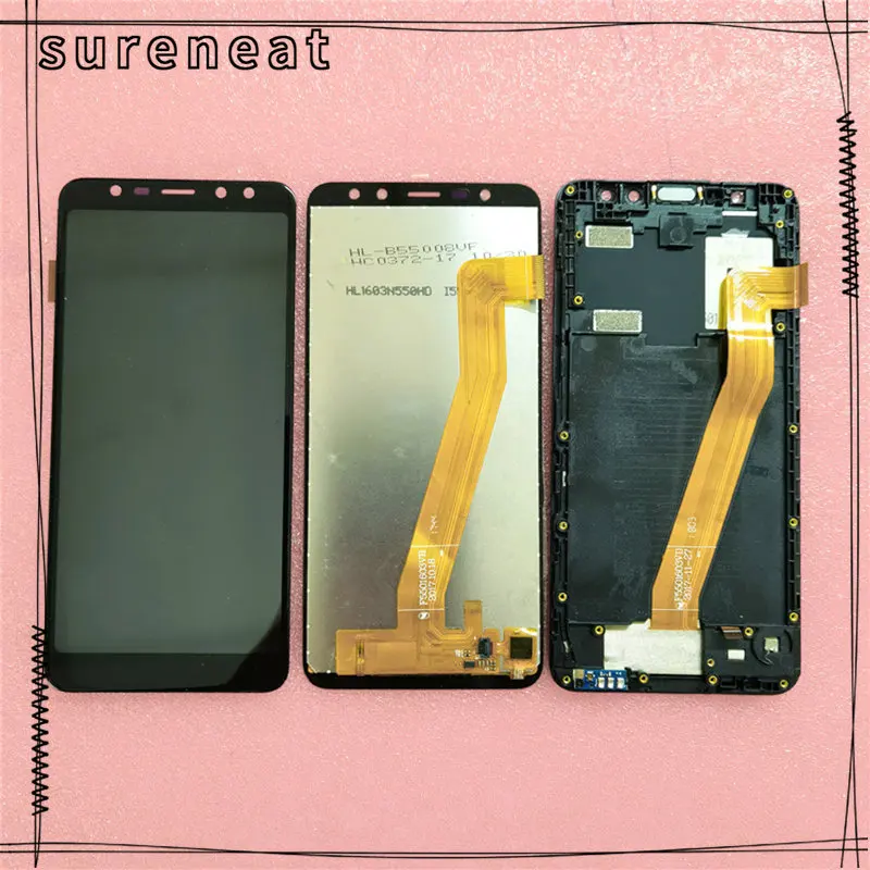 

Черный ЖК-экран для Leagoo M9 + сенсорный экран дигитайзер сенсор в сборе Замена с рамкой