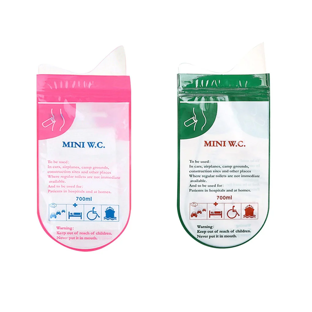 4 шт./набор мешки для мочи 700 мл