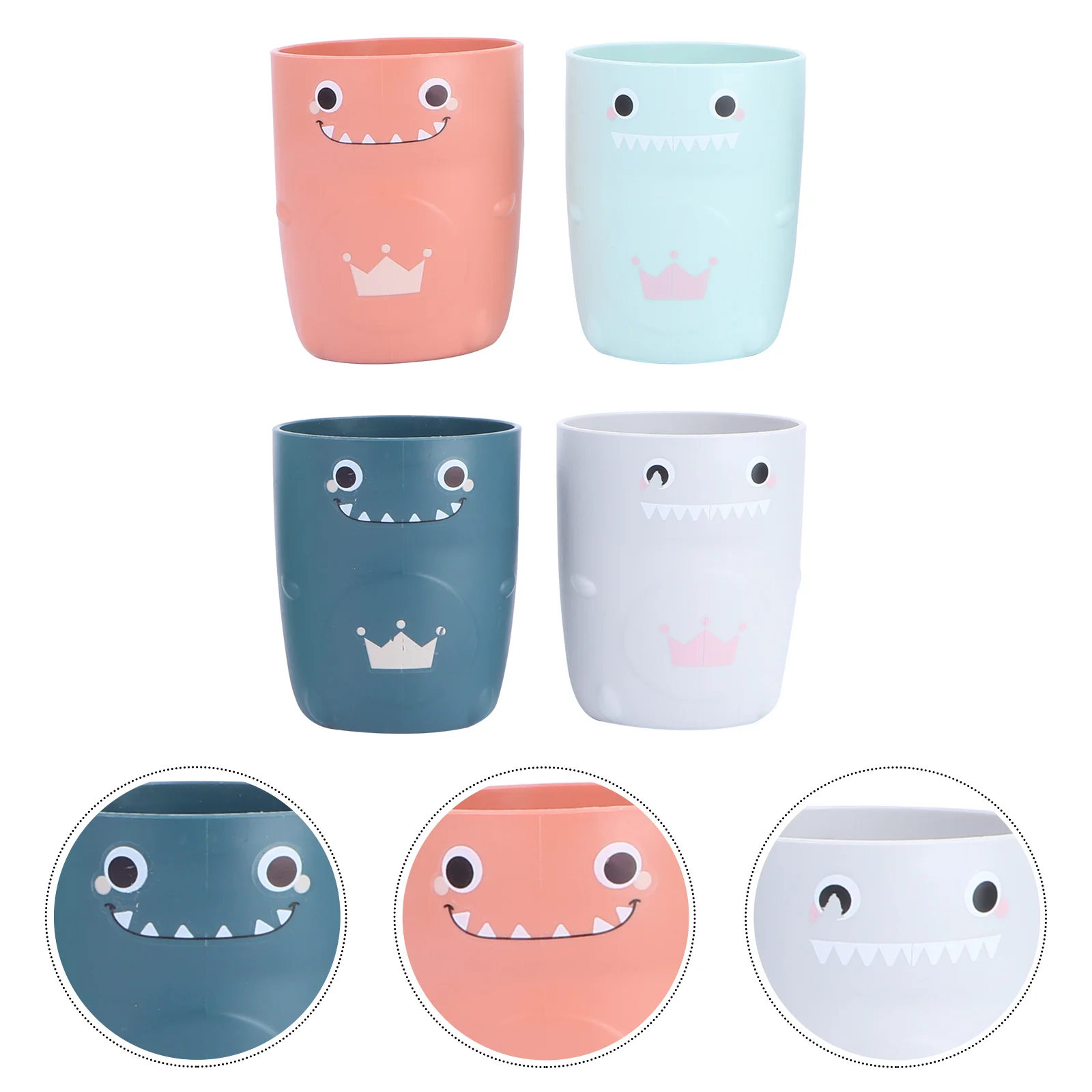 

4 PCS Child Mug Kid Washing Cups Dinosaur Cup Tumbler
