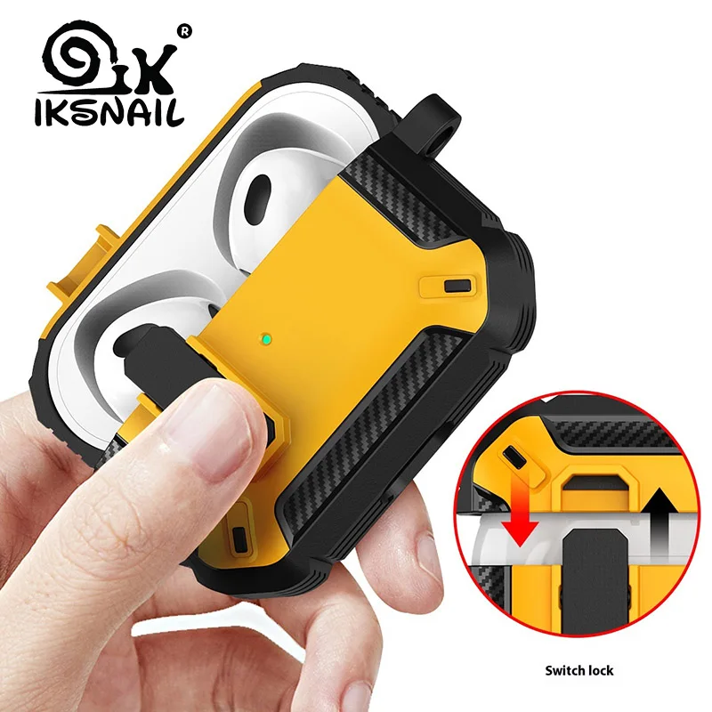 Чехол IKSNAIL Apple Airpods для AirPods Pro 2 3 4 чехол Pro2 2nd 2025 противоударный Air Pods airpods