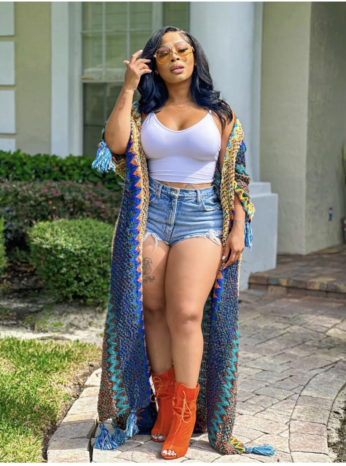 Зимняя мода африканские женщины полная длина теплое открытое переднее кимоно