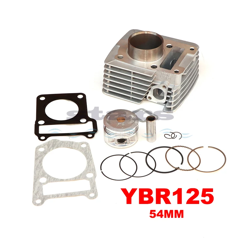 

Комплект цилиндров мотоцикла 54 мм, отверстие 5VL00 для Yamaha YBR125 YBR 125, запасные части для двигателя