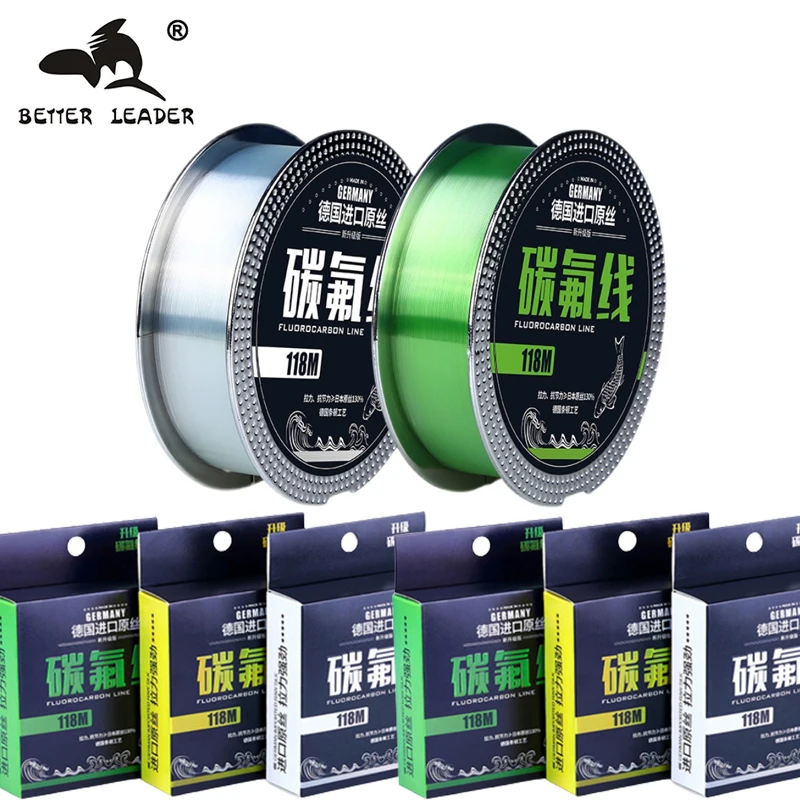 

Better Leader 120m Fishing Lines Fluorocarbon Coating Sinking High Abrasion Resistance Nylon Fishing Accessories Mono Fish Line