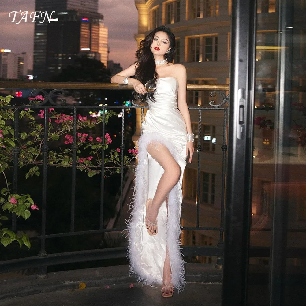 Платье-футляр TAFN с Боковым Разрезом пикантное вечернее элегантное роскошное