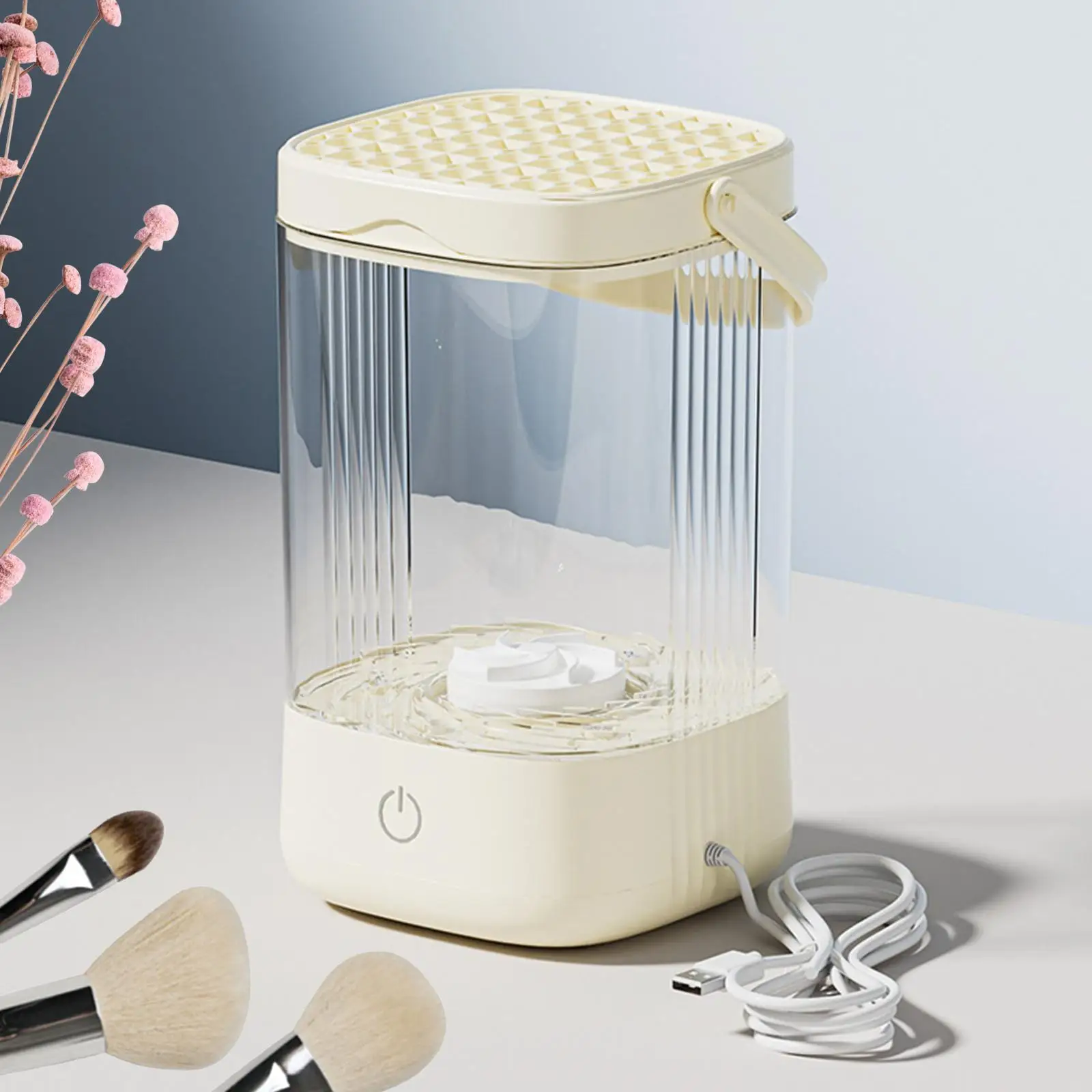 Электрическая машина для чистки кистей макияжа многофункциональная салона дома