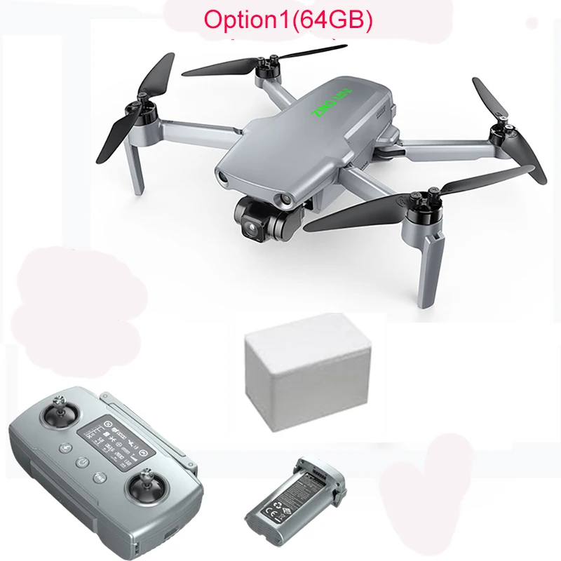 Дешево Квадрокоптер Hubsan ZINO Mini PRO, GPS, камера 4K, 3-осевой карданный, 40 минут 10 км