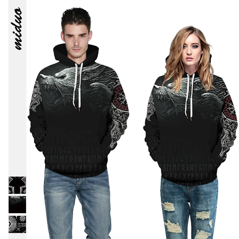 

New Women Men Clothes Printed Couple Hooded Sweater Long Sleeve Autumn Street Fashion Bomber Top Hooded Shirt