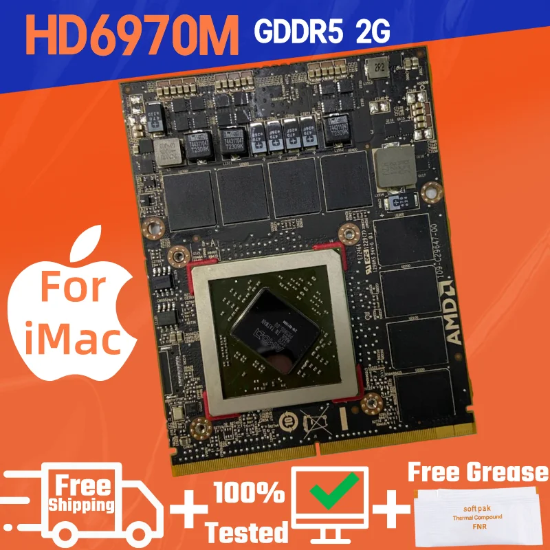 

Видеокарта A1312 iMac 27 дюймов HD6970 HD6970m HD 6970 6970M 1G 1 Гб 2 Гб VRAM Graphic VGA Видеокарта GPU 109-C29657-10 216-0811000