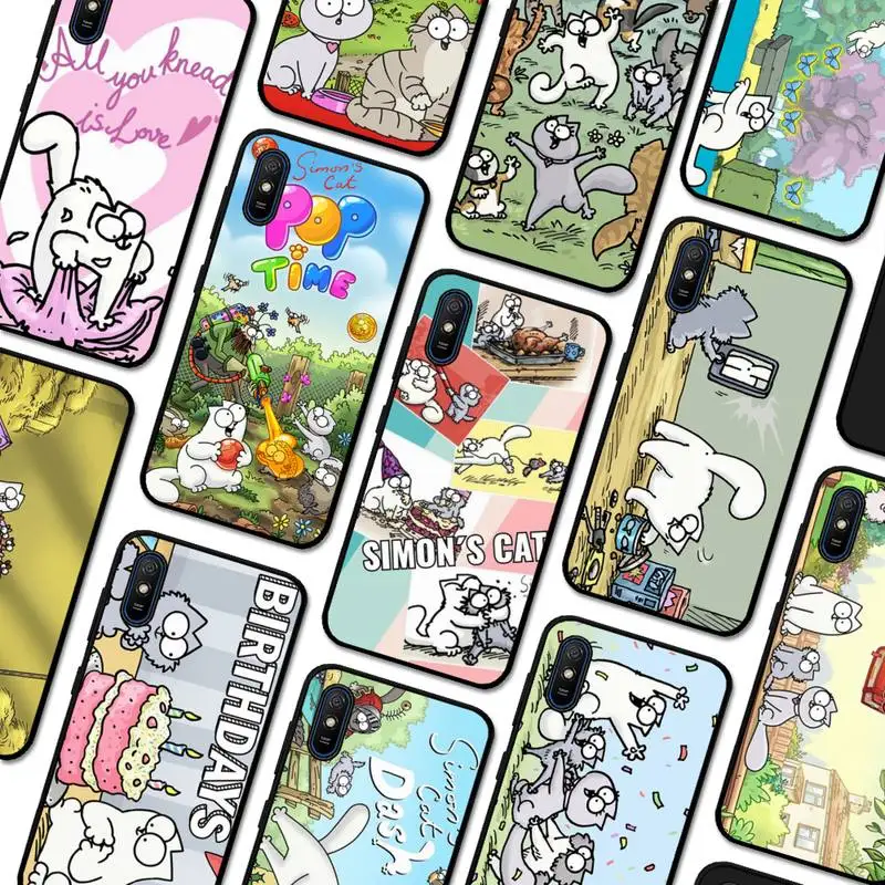 

S-Si-mon's C-CatS Phone Case For Redmi 5 6 7 8 9 10 plus pro 6 7 8 9 A GO K20 K30 K40 pro plus F3 Fundas