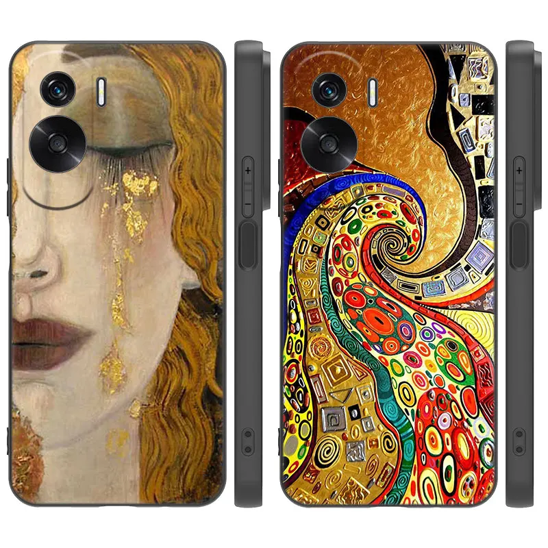 Чехол с мультяшным принтом Kiss by Gustav Klimt для Huawei Nova 11 Pro 12 10 9 8 11i 8i 7i 11SE 10SE 9SE Y91 Y90 Y71 Y70