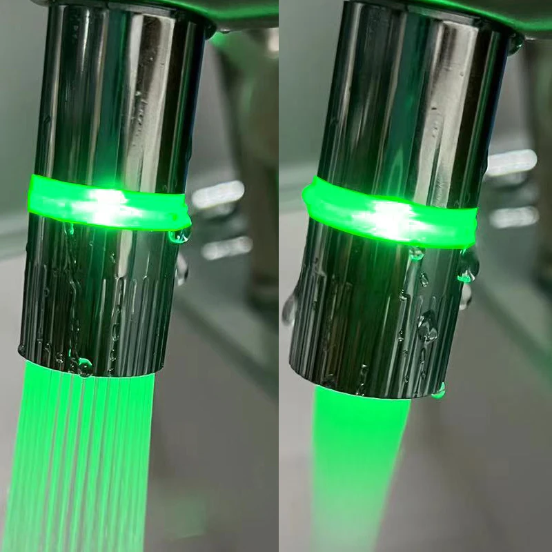 Светящийся в воде светодиодный аэратор светильник душа