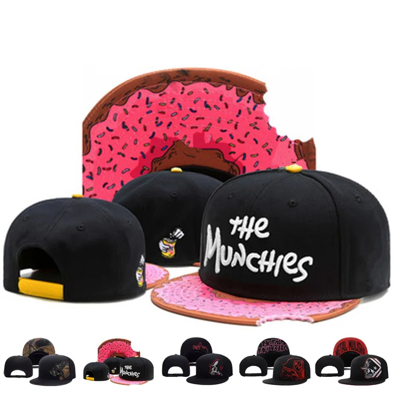 

Luxury Brand Delicioso Cap Cartoon MordidaMetal Munchies Cookie Blue Snapback Hat Adults Outdoor Travel Sun Baseball Sports Cap