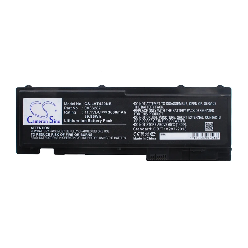 Аккумулятор 3600 мАч 42T4845 0A36309 0A36287 ASM 42T4846 45N1036 45N1037 42T4846 42T4847 42T4844 для Lenovo ThinkPad T420s ThinkPad T