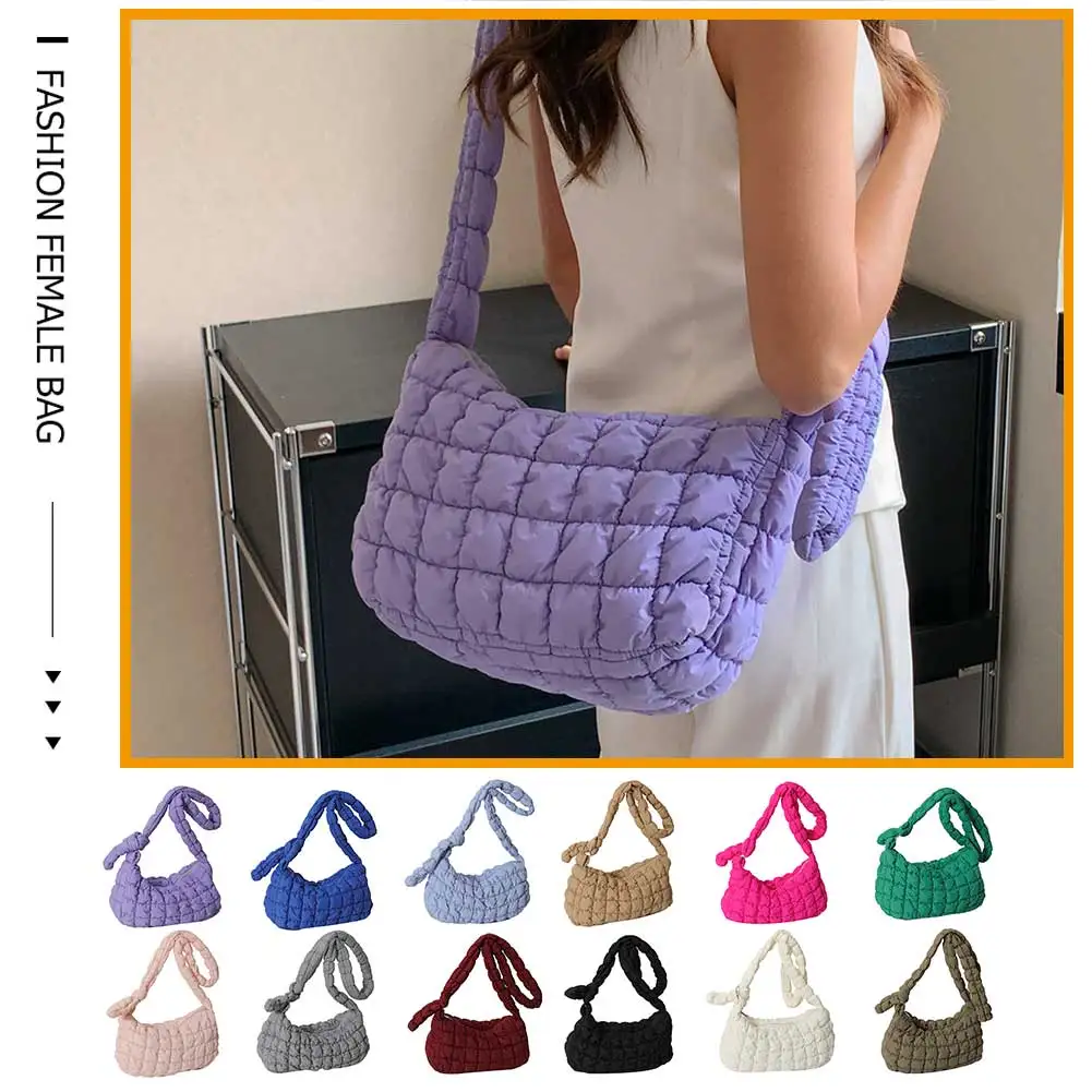 

Bubbles Cloud Simple Female Commuter Handbag Women Shoulder Crossbody Women's Bag Large Capacity Shoulder Straps Commute Bag