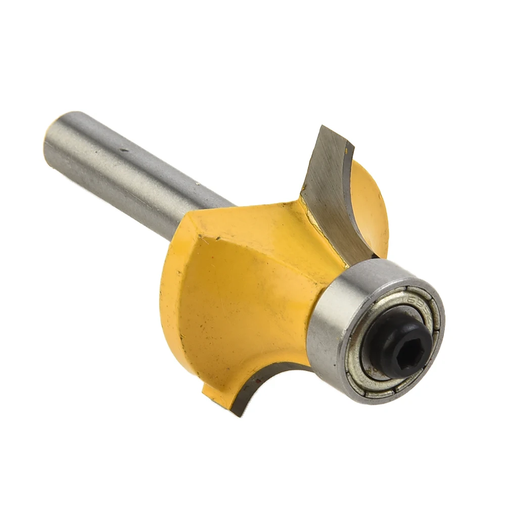 

Pratical Router Router Bit Hot Sale Popular Portable Pratical Edge Forming Round Over Router Shank Yellow 4pcs