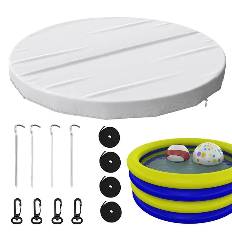 S Set Uv Resistant Rain Snow Dustproof Cover Dustproof Inground Pool Cover