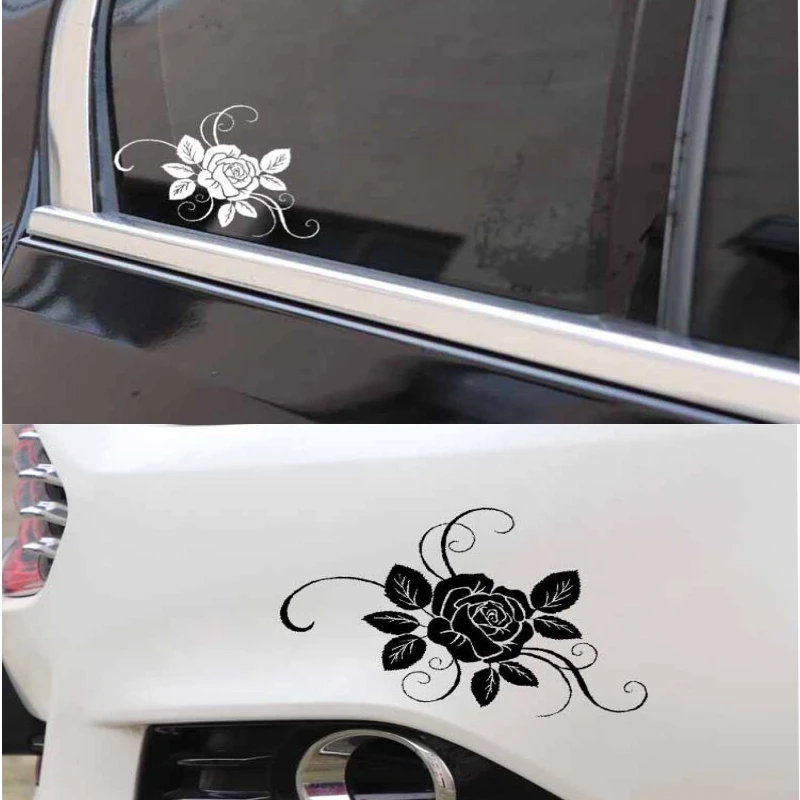 

Originality Car Sticker PVC Decal Rose Gorgeous Decals Reflector Ornamentation Sunscreen Waterproof Sticker