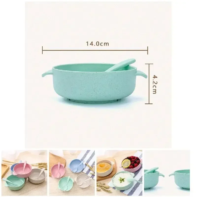 Набор посуды для кормления ребенка Экологически чистая тарелка малышей детские