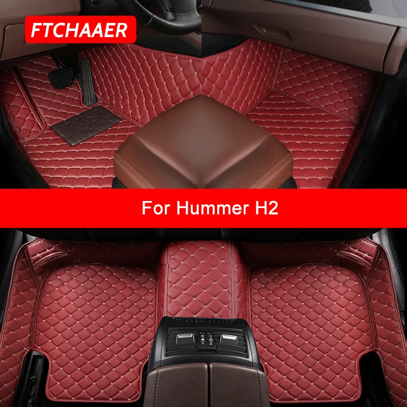 

FTCHAAER Custom Car Floor Mats For Hummer H2 Auto Accessories Foot Carpet
