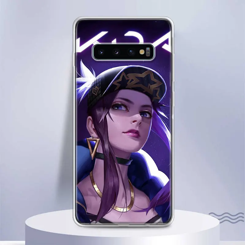 Чехол для телефона League Hero Games Akali из мягкого силикона для Samsung Galaxy S23 S22 Ultra S21 S20 FE S10 Plus S10E S9 S8 + S7 Edge.