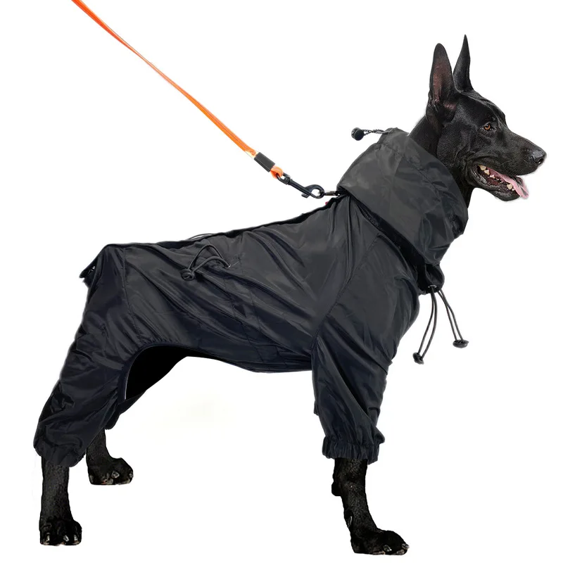 

Pet Raincoat Dog Four Foot Waterproof Snow Jacket Zipper Adjustable Clothing Suitable For small And Medium Sized Dogs Coat