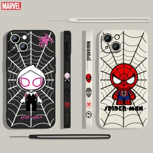 Marvel Hero SpiderMan Cool For Apple iPhone 13 12 Mini 11 Pro XS MAX XR X 8 7 6S SE Plus Liquid Left